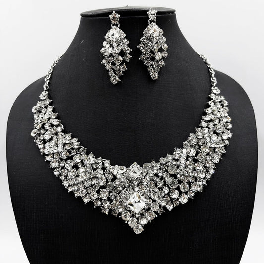 Bridal jewelry rhinestone bridal wedding necklace wedding dress accessories bridal necklace wedding necklace set