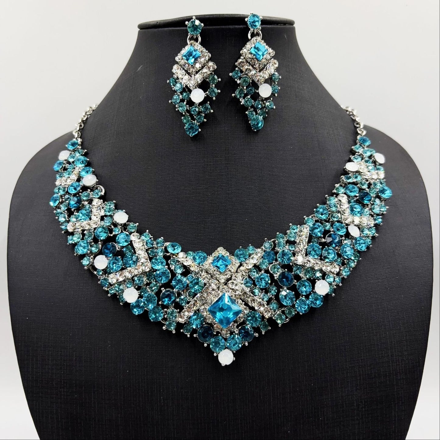 Bridal jewelry rhinestone bridal wedding necklace wedding dress accessories bridal necklace wedding necklace set