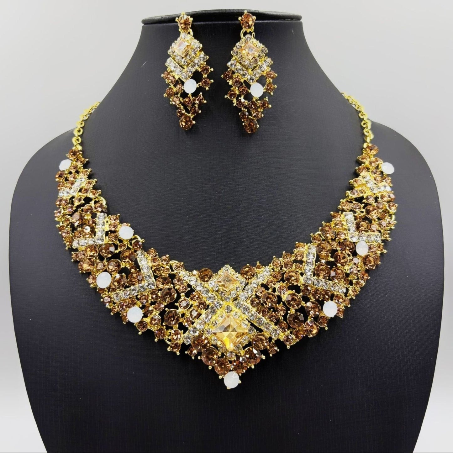 Bridal jewelry rhinestone bridal wedding necklace wedding dress accessories bridal necklace wedding necklace set