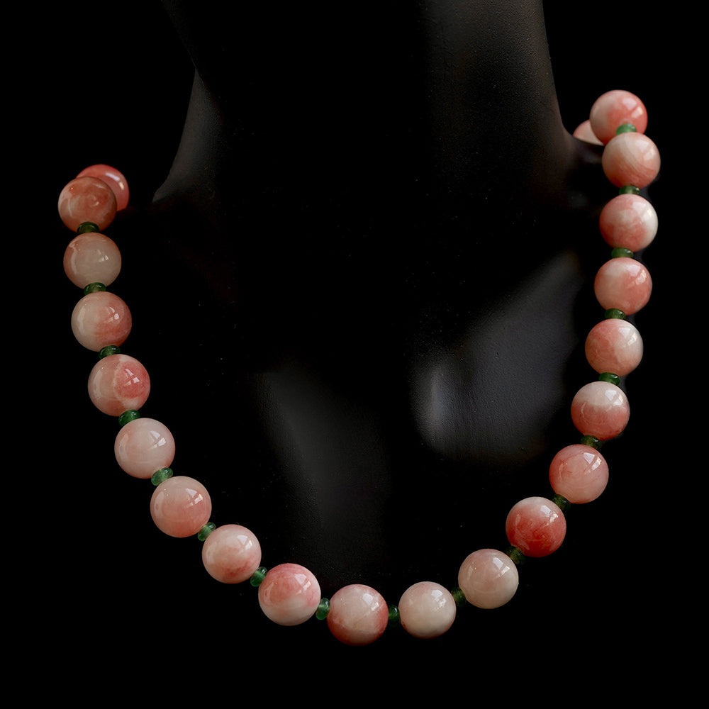 Vintage Pink Raw Stone Beaded Jewelry Collection| iBrilliance Necklace Jewelry Set