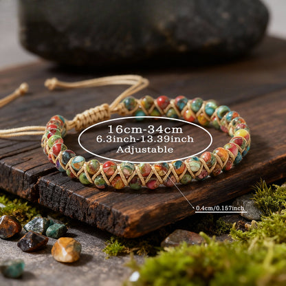 Beaded Bohemian Stone Bracelet Crystal Emperor Stone Natural Stone Bracelet