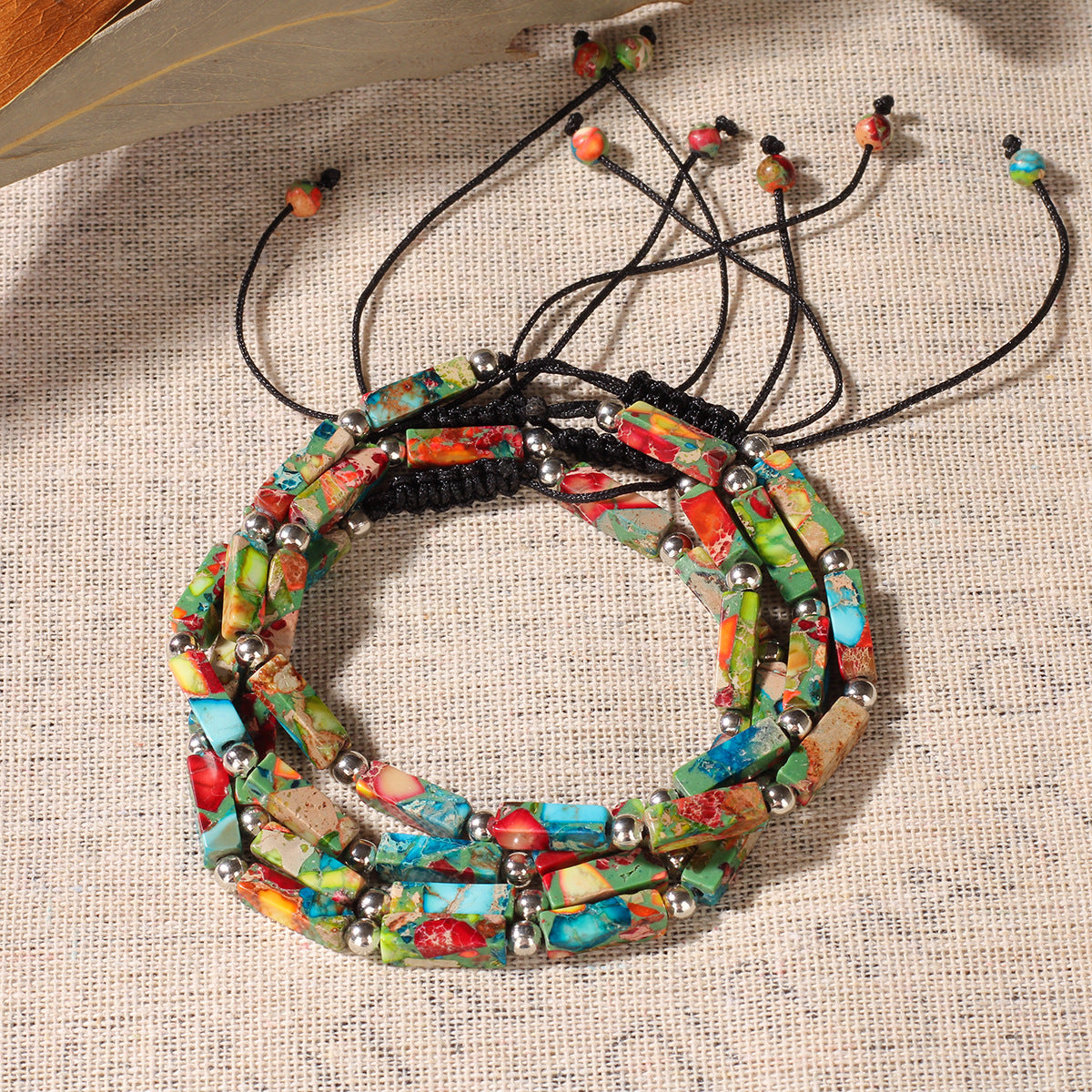 Bracelet Natural Stone Braided Bracelet Handmade Bracelet Unisex