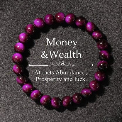 Glass Bracelet Imitation Tiger Eye Unisex Crystal Bracelet