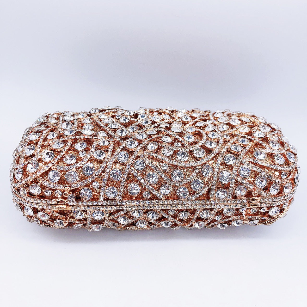 Hollow Rhinestone Evening Clutch Handbag for Women Matching Dress
