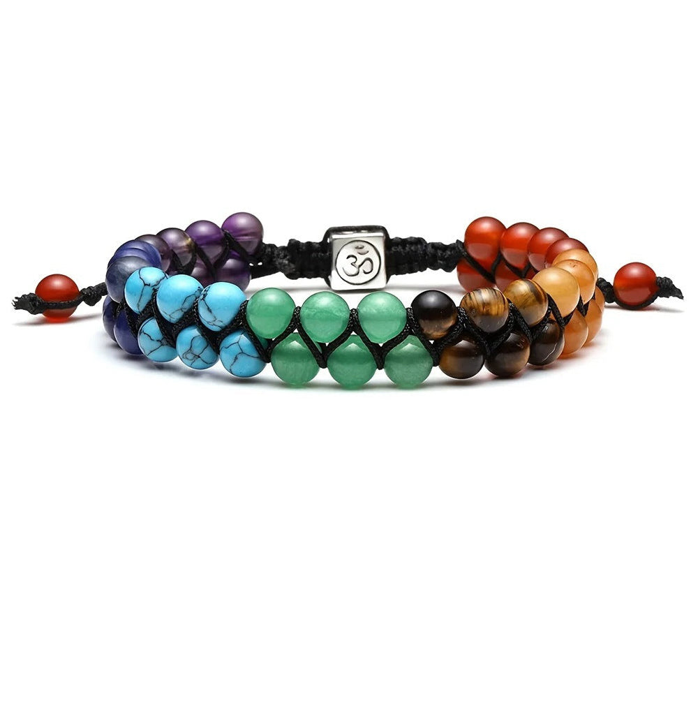 Turquoise Bracelet Woven Hand Strap Crystal Braid Rope Bohemian Aquamarine Red Agate Amethyst Woven Bracelet