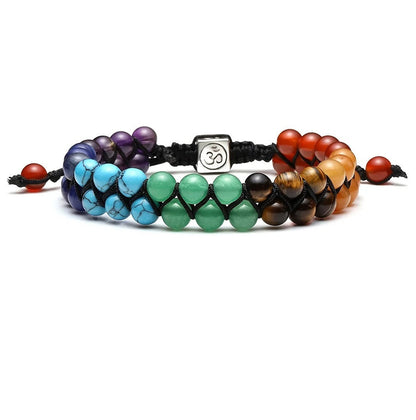 Turquoise Bracelet Woven Hand Strap Crystal Braid Rope Bohemian Aquamarine Red Agate Amethyst Woven Bracelet