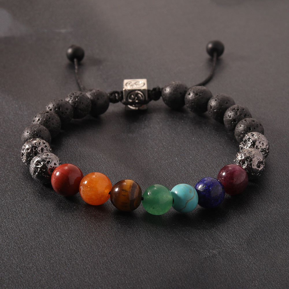 Turquoise Bracelet Woven Hand Strap Crystal Braid Rope Bohemian Aquamarine Red Agate Amethyst Woven Bracelet Ⅱ