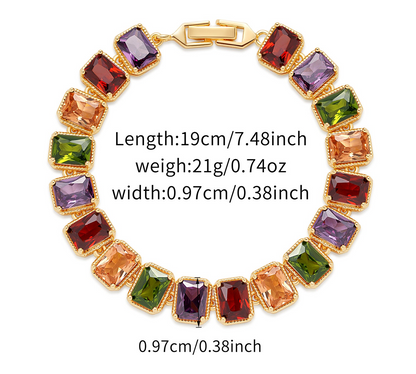 Gorgeous Dinner Bracelet Jewelry AAA Grade Zircon Inlaid Bracelet