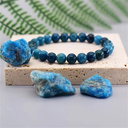 Crystal Bracelet Beads Natural Stone Bracelet Unisex Solid Color Simple Versatile Natural Stone Beads