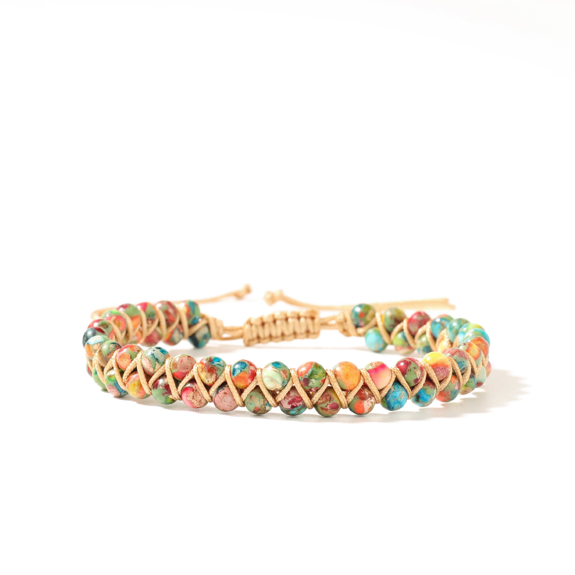 Beaded Bohemian Stone Bracelet Crystal Emperor Stone Natural Stone Bracelet L1857-Emperor Stone Bracelet