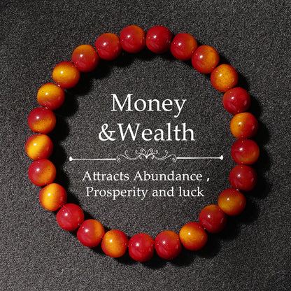 Glass Bracelet Imitation Tiger Eye Unisex Crystal Bracelet