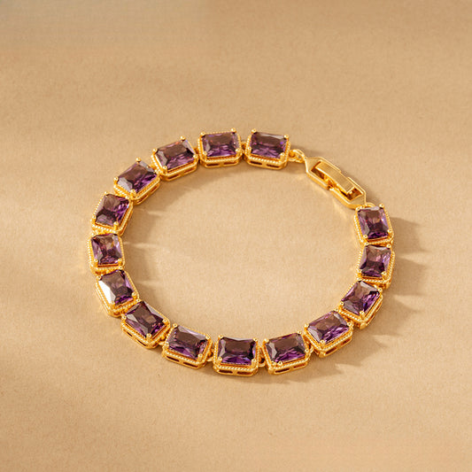 Gorgeous Dinner Bracelet Jewelry AAA Grade Zircon Inlaid Bracelet