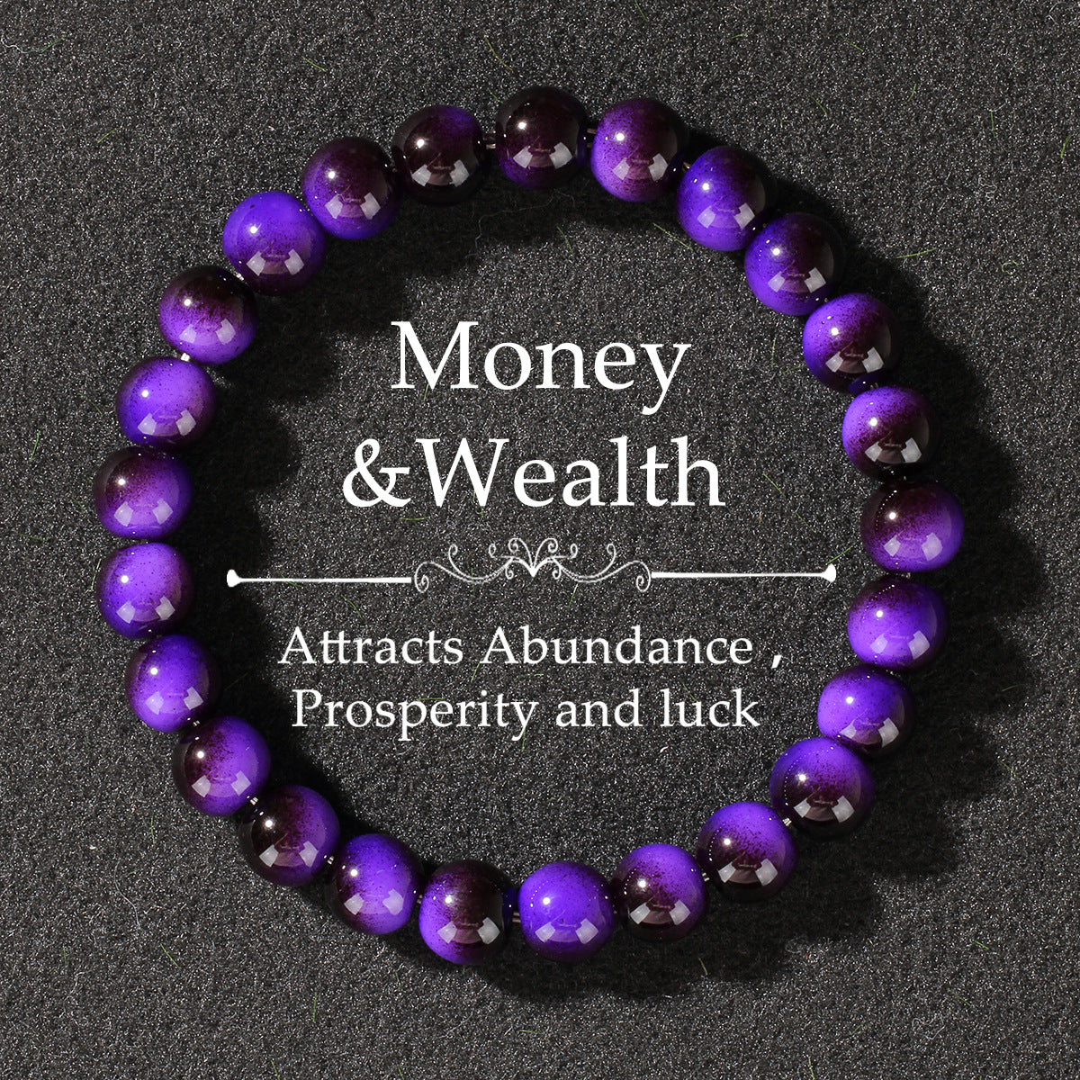 Glass Bracelet Imitation Tiger Eye Unisex Crystal Bracelet