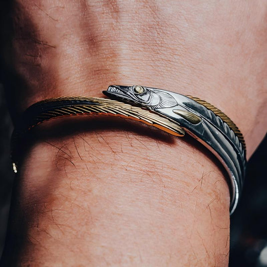 Gold-Plated Fish Bracelet – Stainless Steel Jewelry| iBrilliance