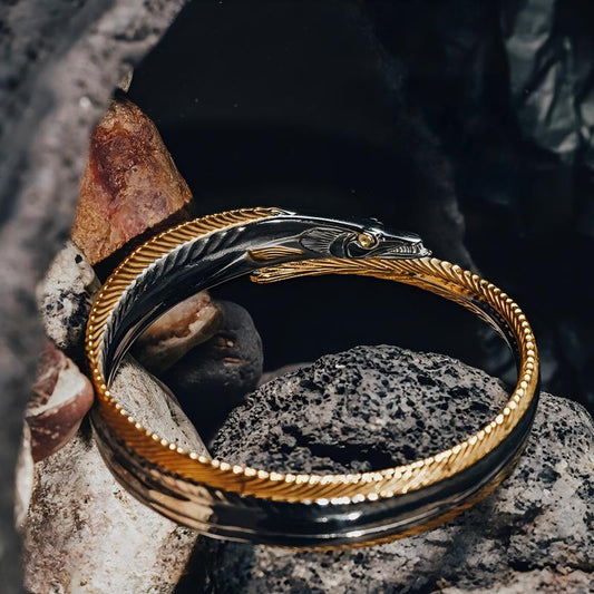 Gold-Plated Fish Bracelet – Stainless Steel Jewelry| iBrilliance
