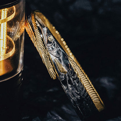 Gold-Plated Fish Bracelet – Stainless Steel Jewelry| iBrilliance Bracelet