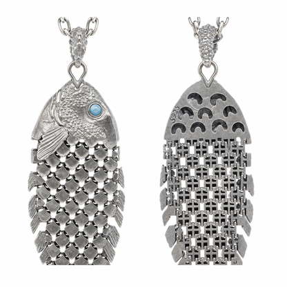 Koi Pendant — Front & Back Comparison