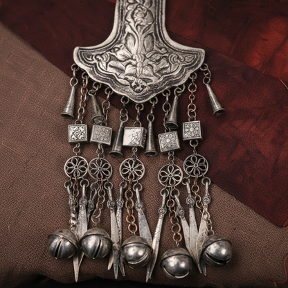 N01 Phoenix Bell Tassel Detail - Square