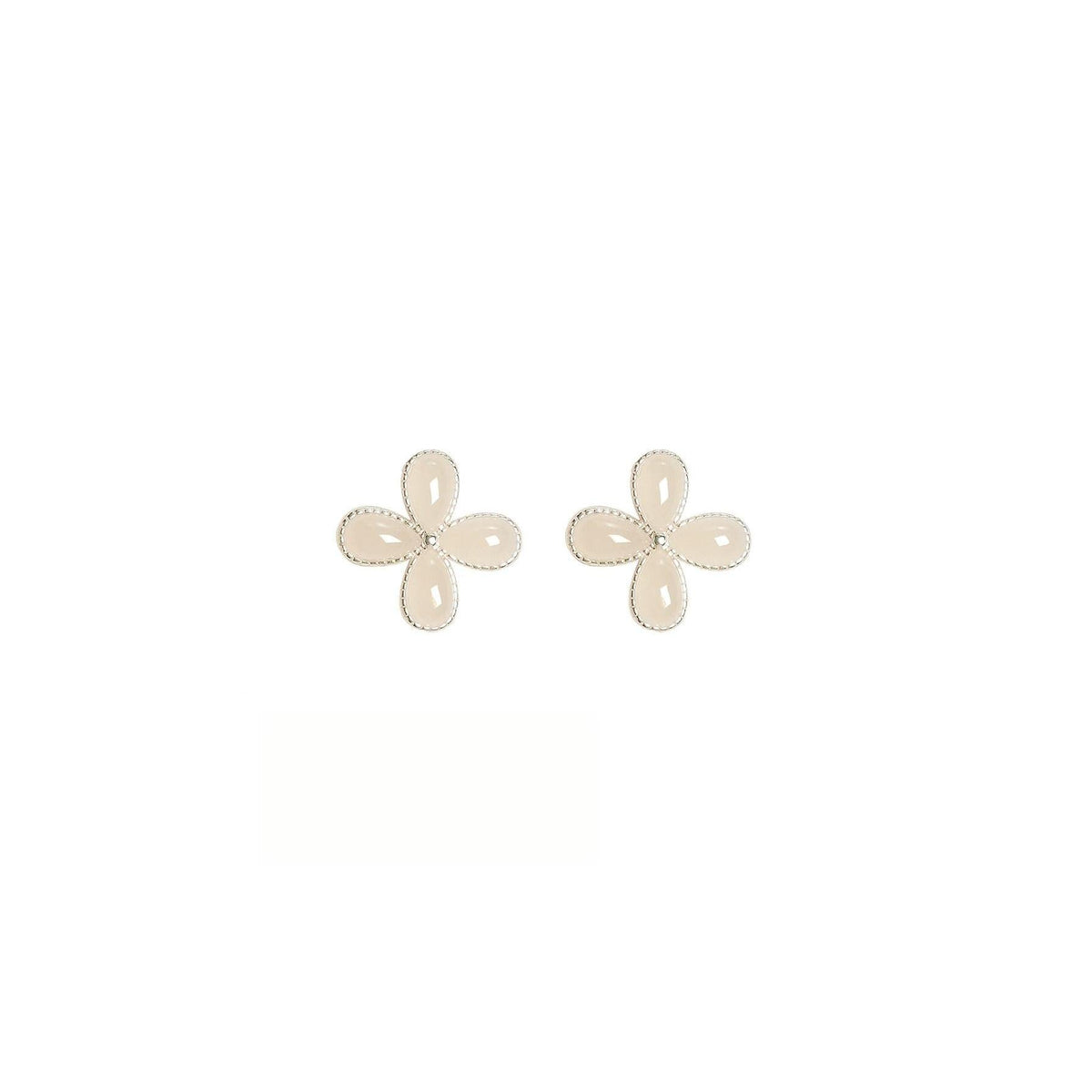 Four Seasons Joy | Jade Four-Leaf Stud Earrings SJ01 Earring