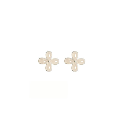 Four Seasons Joy | Jade Four-Leaf Stud Earrings SJ01 Earring